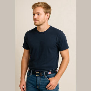 Mens Belt Size 34 35 Brown Leather Ends